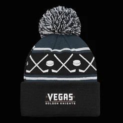 Faceoff Cuff Knit Beanie with pom Golden Knights - 24/25, fanipipo, unisex - NHL-Tuotteet - Faceoff Cuff Knit Beanie with pom Golden Knights - 24/25, fanipipo, unisex