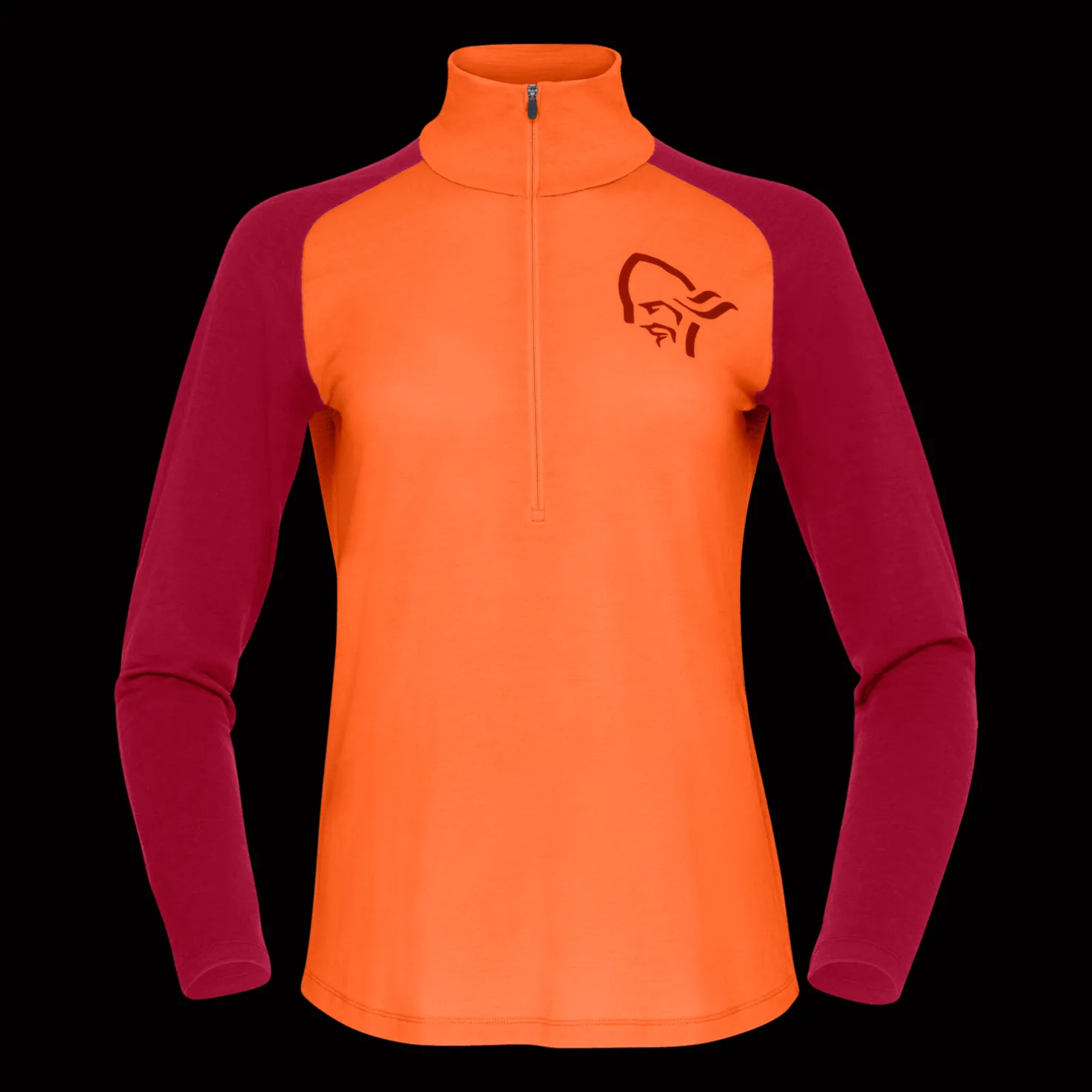 Femund Pureull Zip Neck W, naisten villapaita - Villapaidat - Femund Pureull Zip Neck W, naisten villapaita