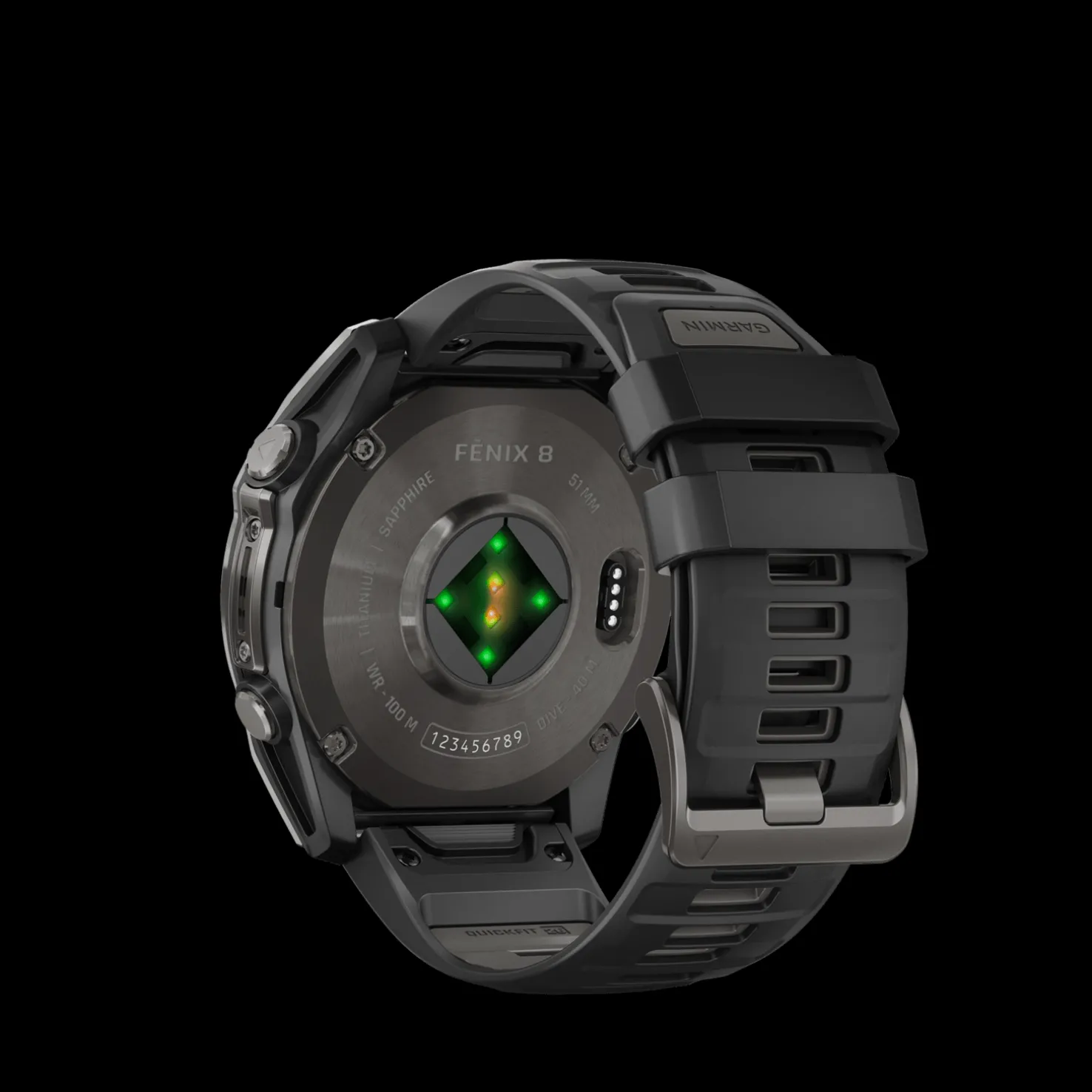 fenix 8 – 51 mm, AMOLED, Sapphire, Titanium, älykello, unisex - Sykemittarit - fenix 8 – 51 mm, AMOLED, Sapphire, Titanium, älykello, unisex