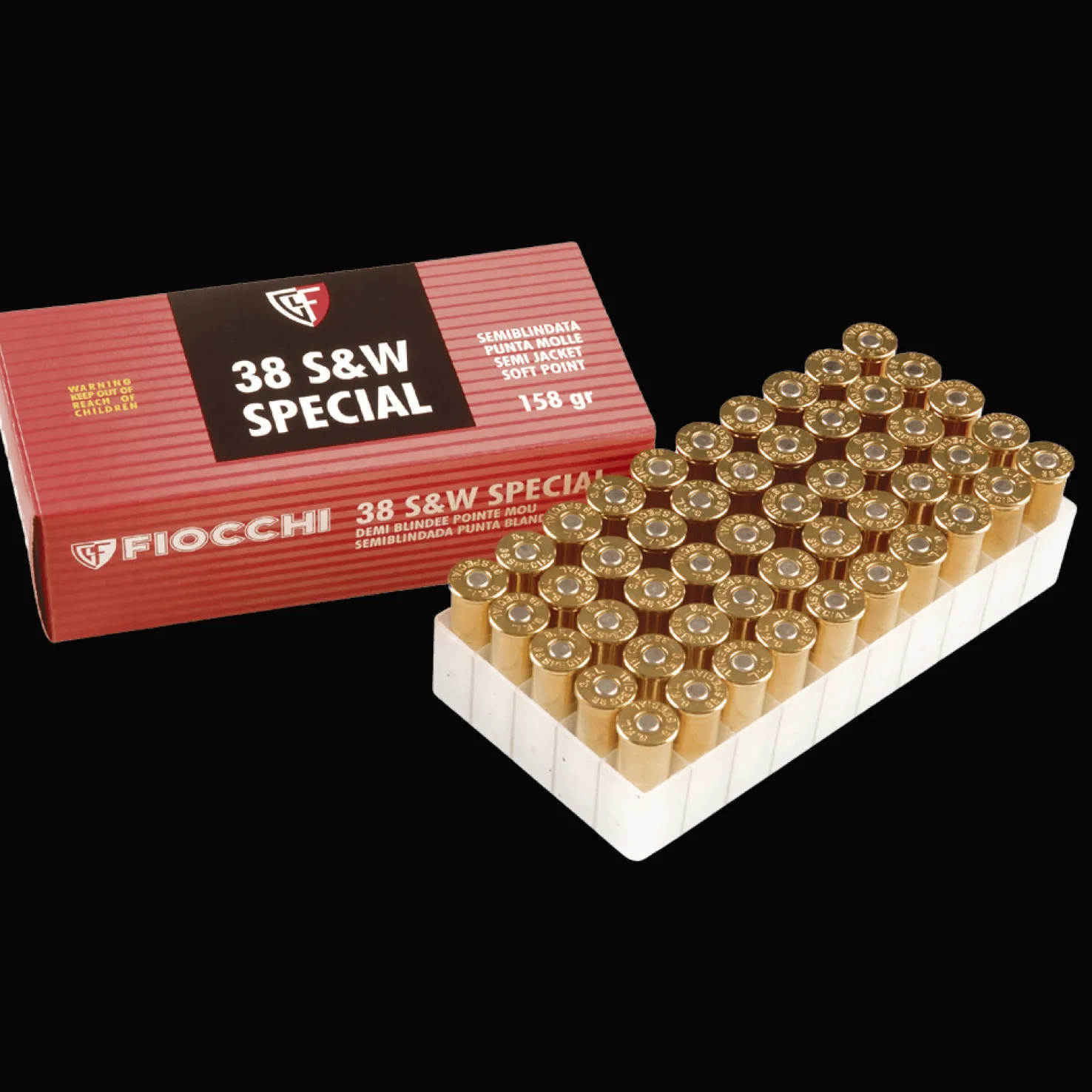 Fiocchi 38 158 grs SJSP, pistoolin patruuna - Pistoolien Ja Revolverien Patruunat - Fiocchi 38 158 grs SJSP, pistoolin patruuna