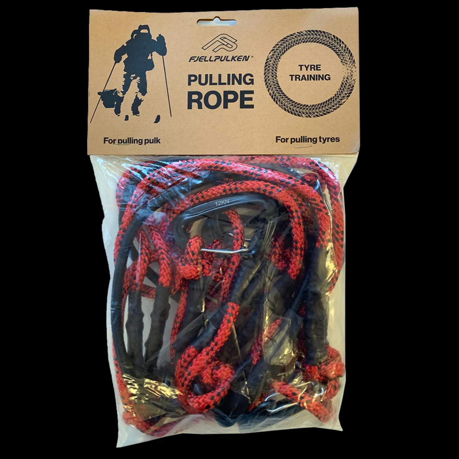 Fjellpulken Rope for pulling Pulk/Tire 24/25, köysi ahkoon ja vetotreeniin unisex - Ahkiot Ja Lasten Kelkat - Fjellpulken Rope for pulling Pulk/Tire 24/25, köysi ahkoon ja vetotreeniin unisex