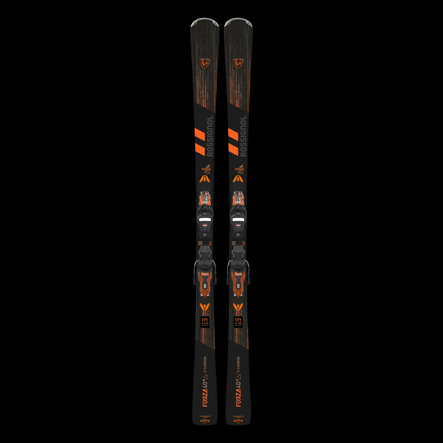 Forza 40 XP11 Black&Orange 24/25, laskettelusukset, unisex - Rinnesukset - Forza 40 XP11 Black&Orange 24/25, laskettelusukset, unisex