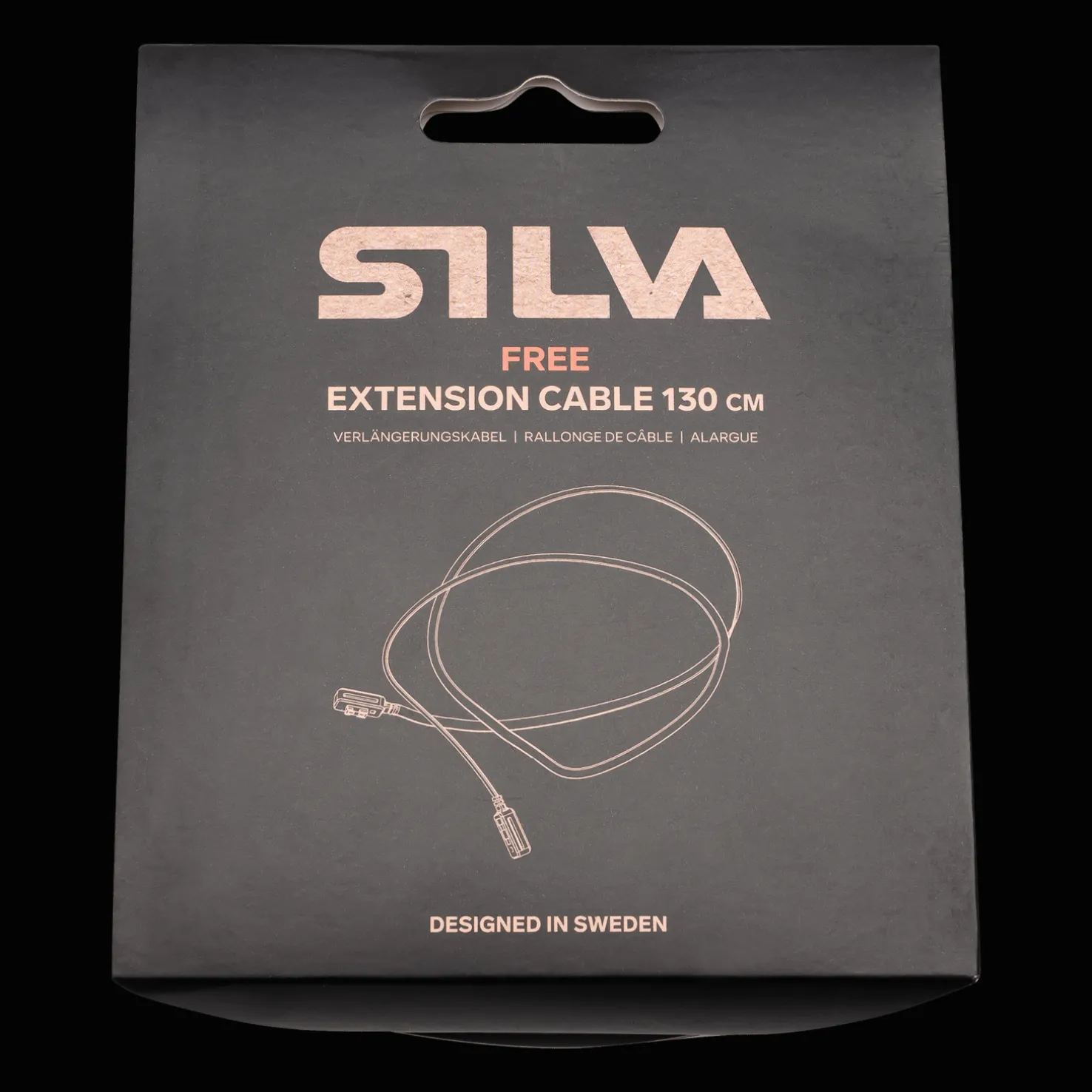 Free Extension Cable 130cm, johto otsalamppu - Metsästysvarusteet - Free Extension Cable 130cm, johto otsalamppu