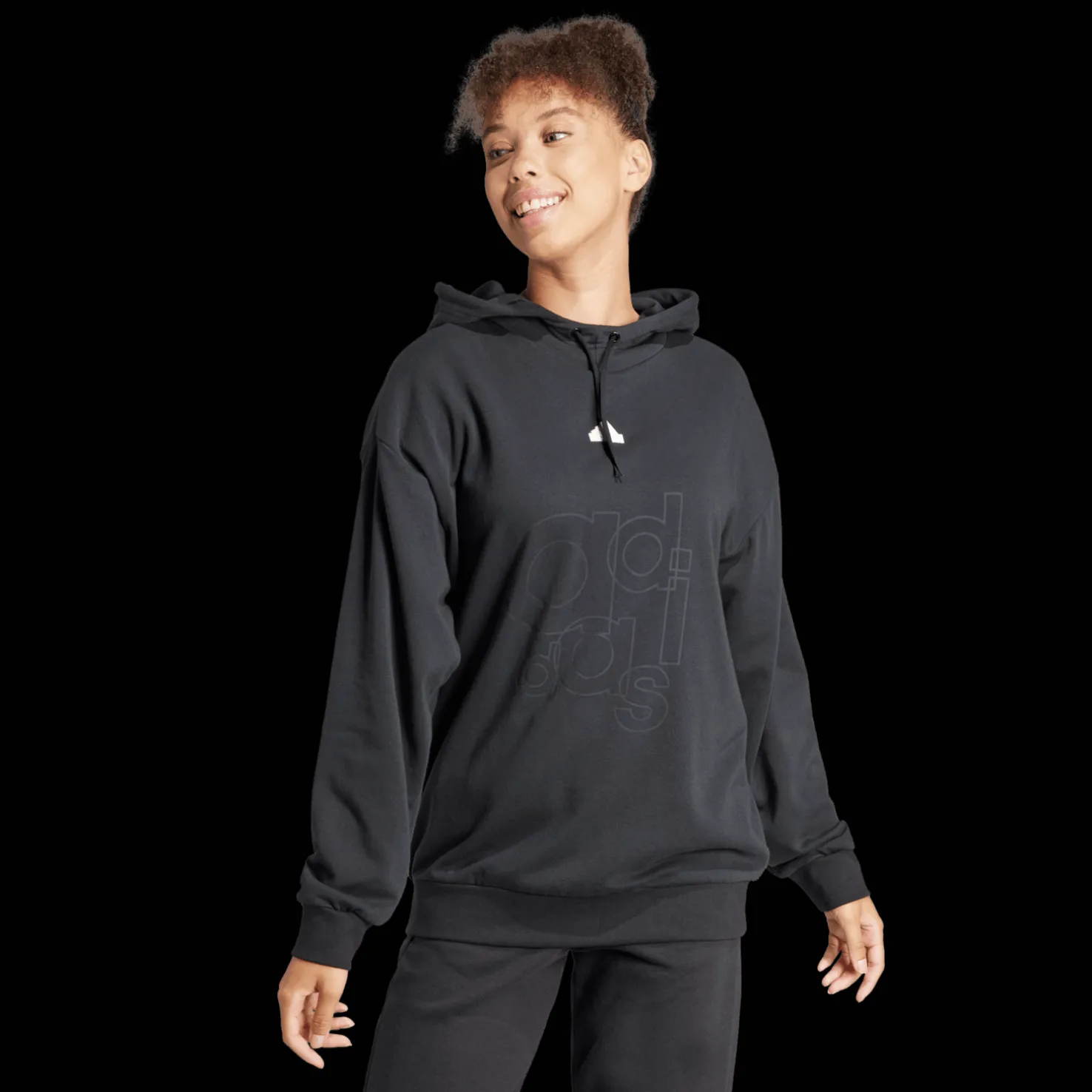 French Terry Print Hoodie, naisten huppari - Vapaa-Ajan Paidat - French Terry Print Hoodie, naisten huppari