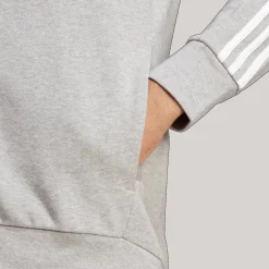 French Terry 3-Stripes Full-Zip Hoodie, miesten huppari - Hupparit - French Terry 3-Stripes Full-Zip Hoodie, miesten huppari