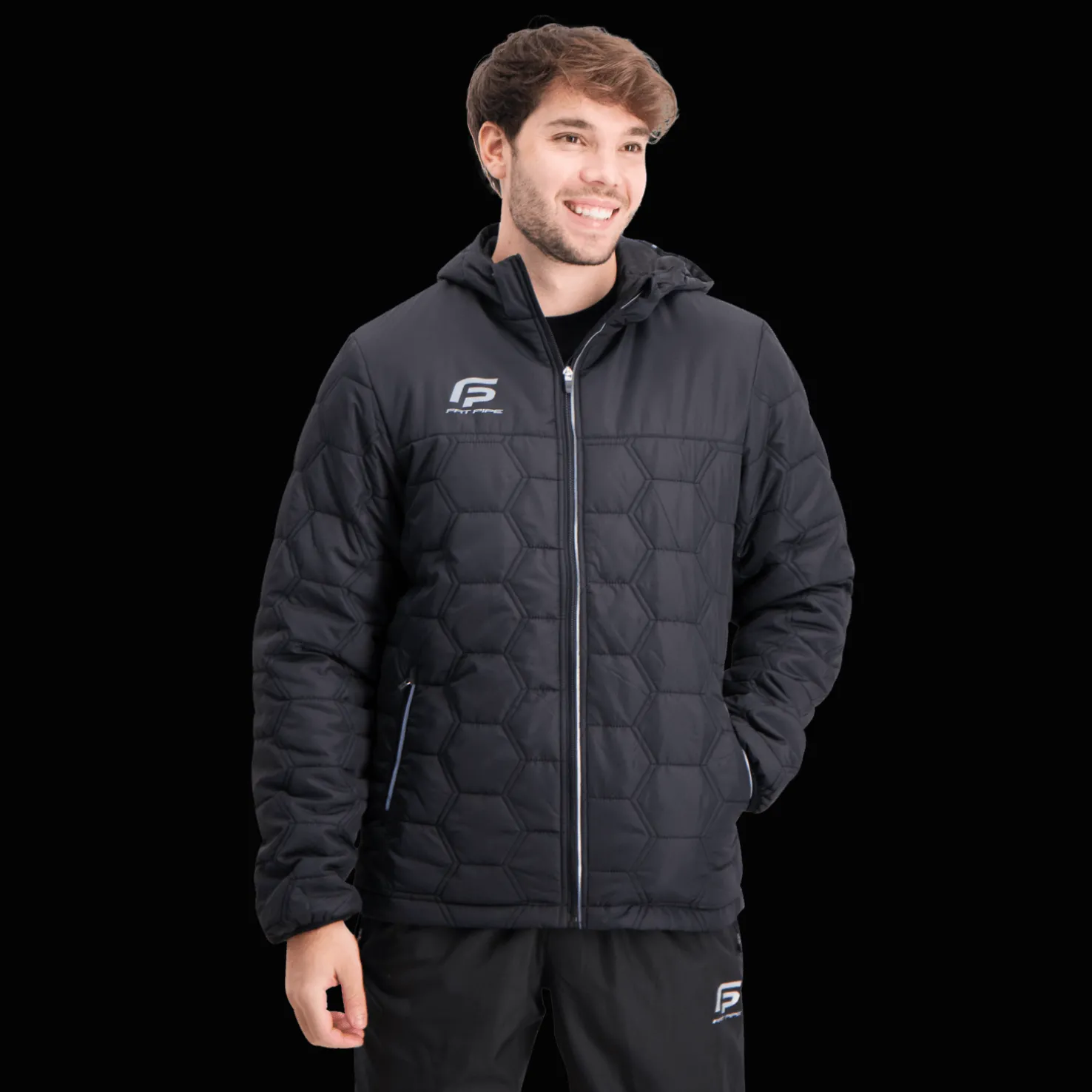 Gibson Hooded Light Padded Jacket, miesten takki - Salibandyvaatteet - Gibson Hooded Light Padded Jacket, miesten takki