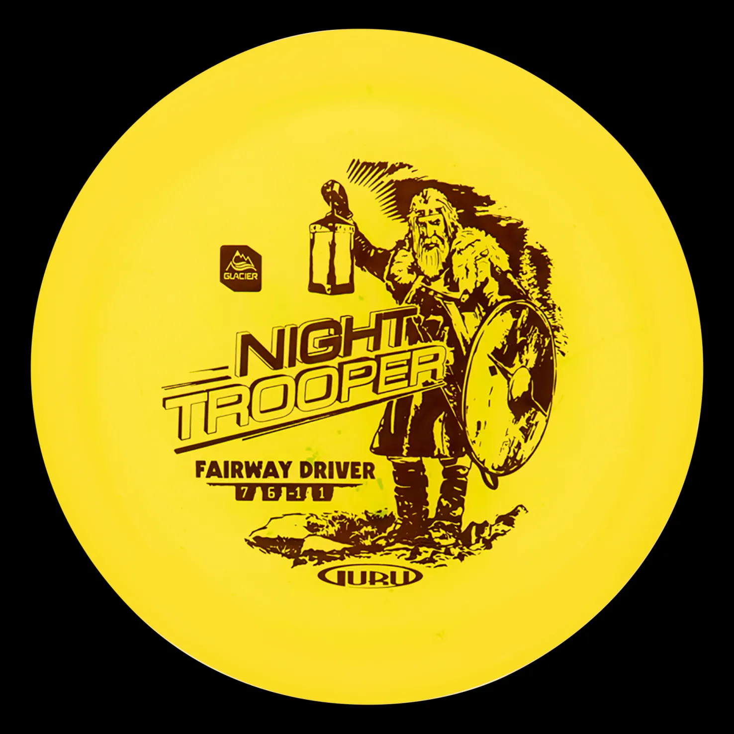 Glacier Line Driver Night Trooper, 170-175g, frisbeegolfkiekko - Frisbeegolf - Glacier Line Driver Night Trooper, 170-175g, frisbeegolfkiekko