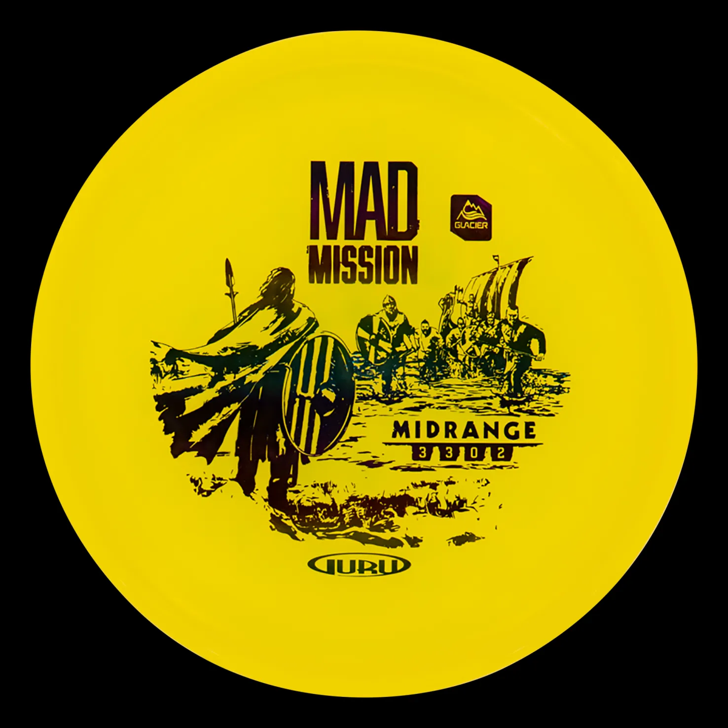 Glacier Line Midrange Mad Mission, 170-175g, midrange frisbeegolfkiekko - Frisbeegolf - Glacier Line Midrange Mad Mission, 170-175g, midrange frisbeegolfkiekko
