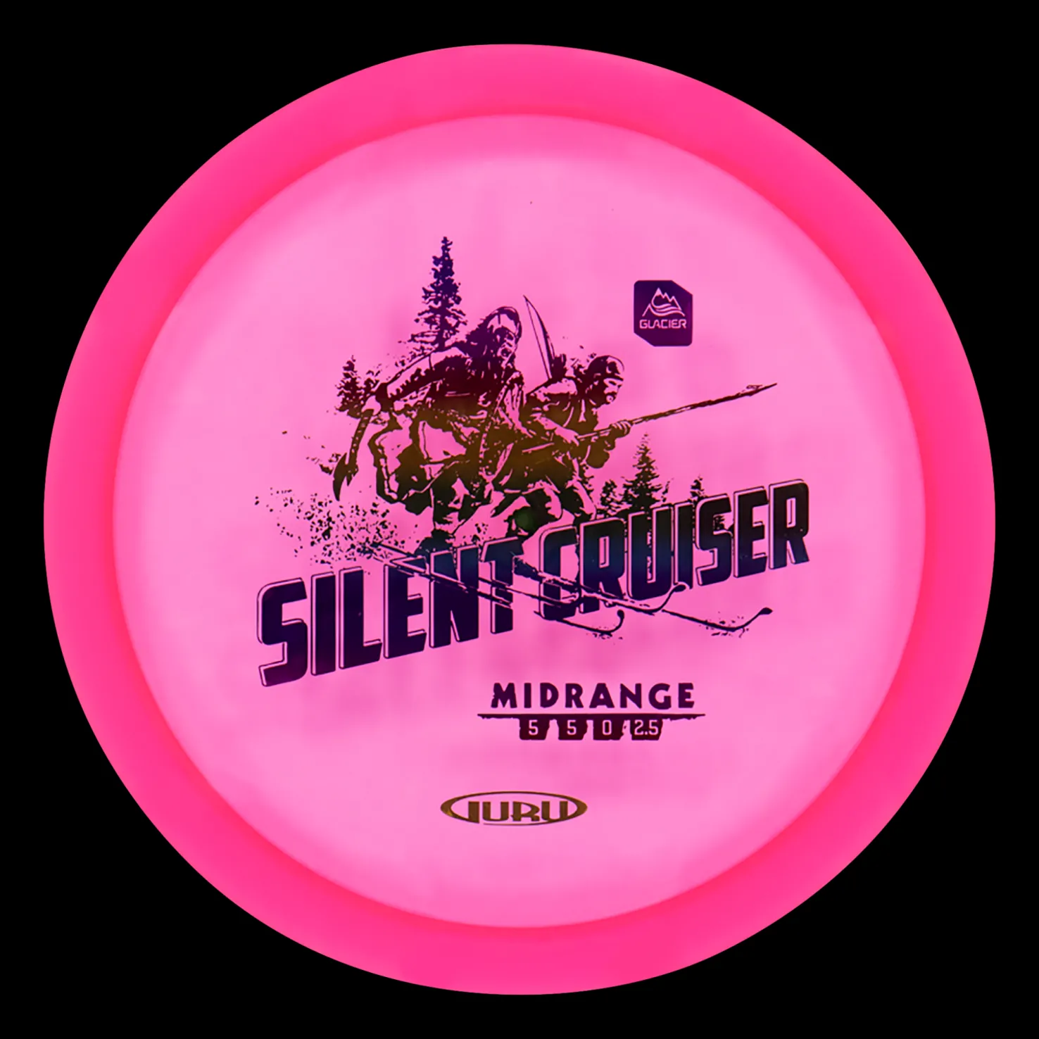 Glacier Line Midrange Silent Cruiser, 170-175g, midrange frisbeegolfkiekko - Frisbeegolf - Glacier Line Midrange Silent Cruiser, 170-175g, midrange frisbeegolfkiekko