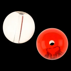 Glaspärlor 8mm, Röd/klar Mix - Heittokohot Ja Onkilaitteet - Glaspärlor 8mm, Röd/klar Mix