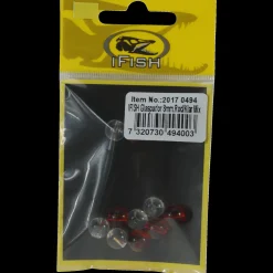 Glaspärlor 8mm, Röd/klar Mix - Heittokohot Ja Onkilaitteet - Glaspärlor 8mm, Röd/klar Mix