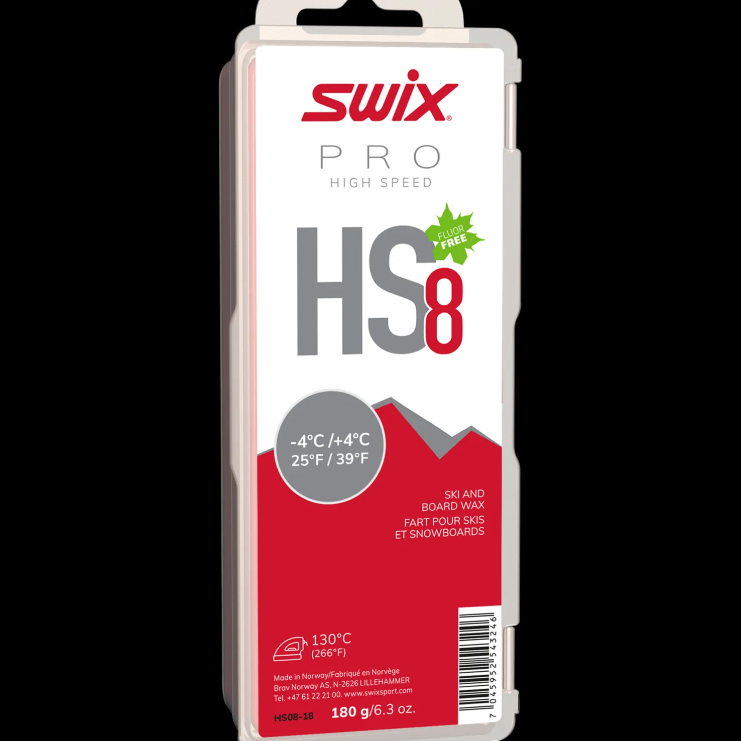 Glider HS8 Red, -4°C/+4°C, 180g 24/25, -4°C/+4°C, 180g 23/24, luistovoide - Luistovoiteet Suksiin - Glider HS8 Red, -4°C/+4°C, 180g 24/25, -4°C/+4°C, 180g 23/24, luistovoide