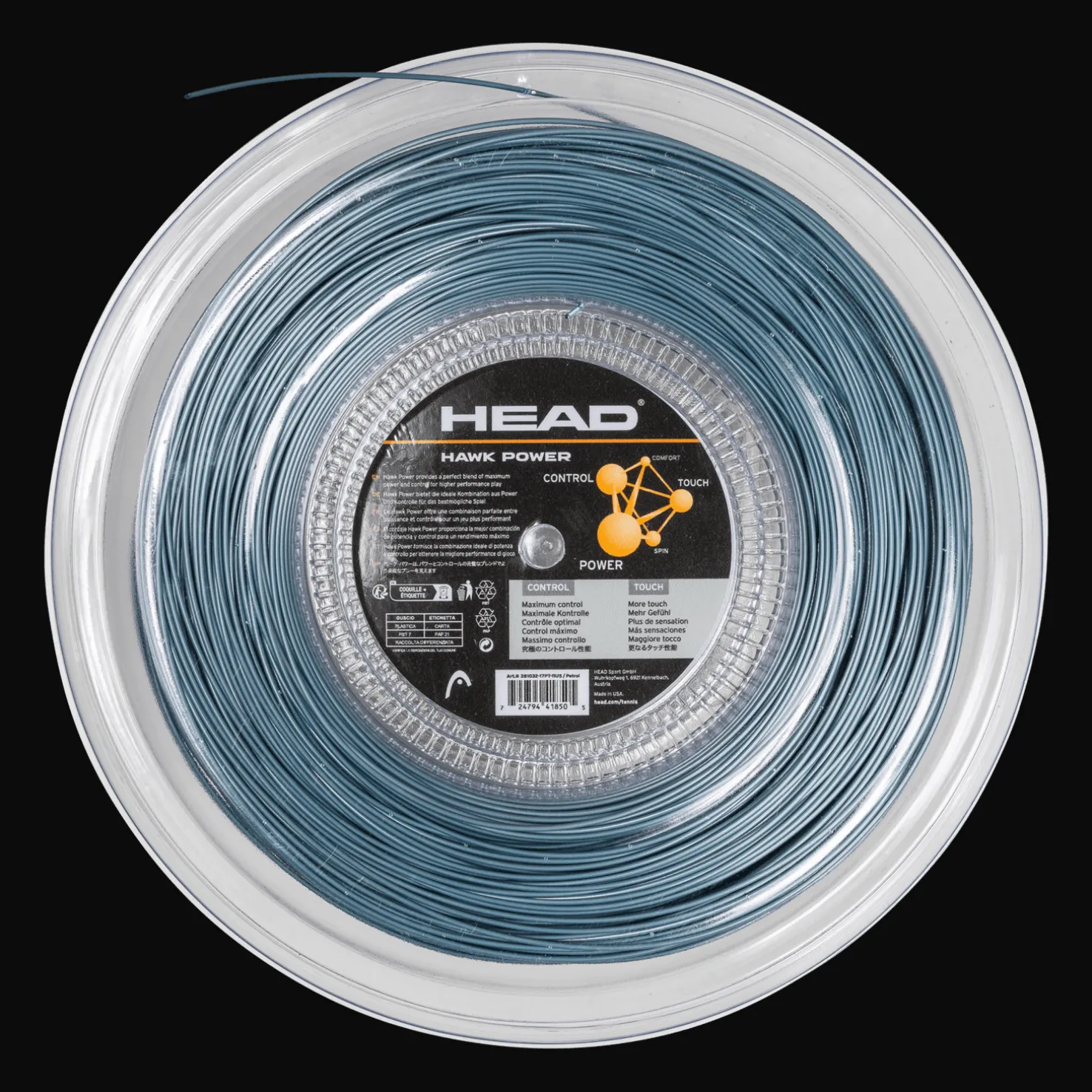 Hawk Power (200M Reel), tennismailan jänteet - Tennistarvikkeet - Hawk Power (200M Reel), tennismailan jänteet