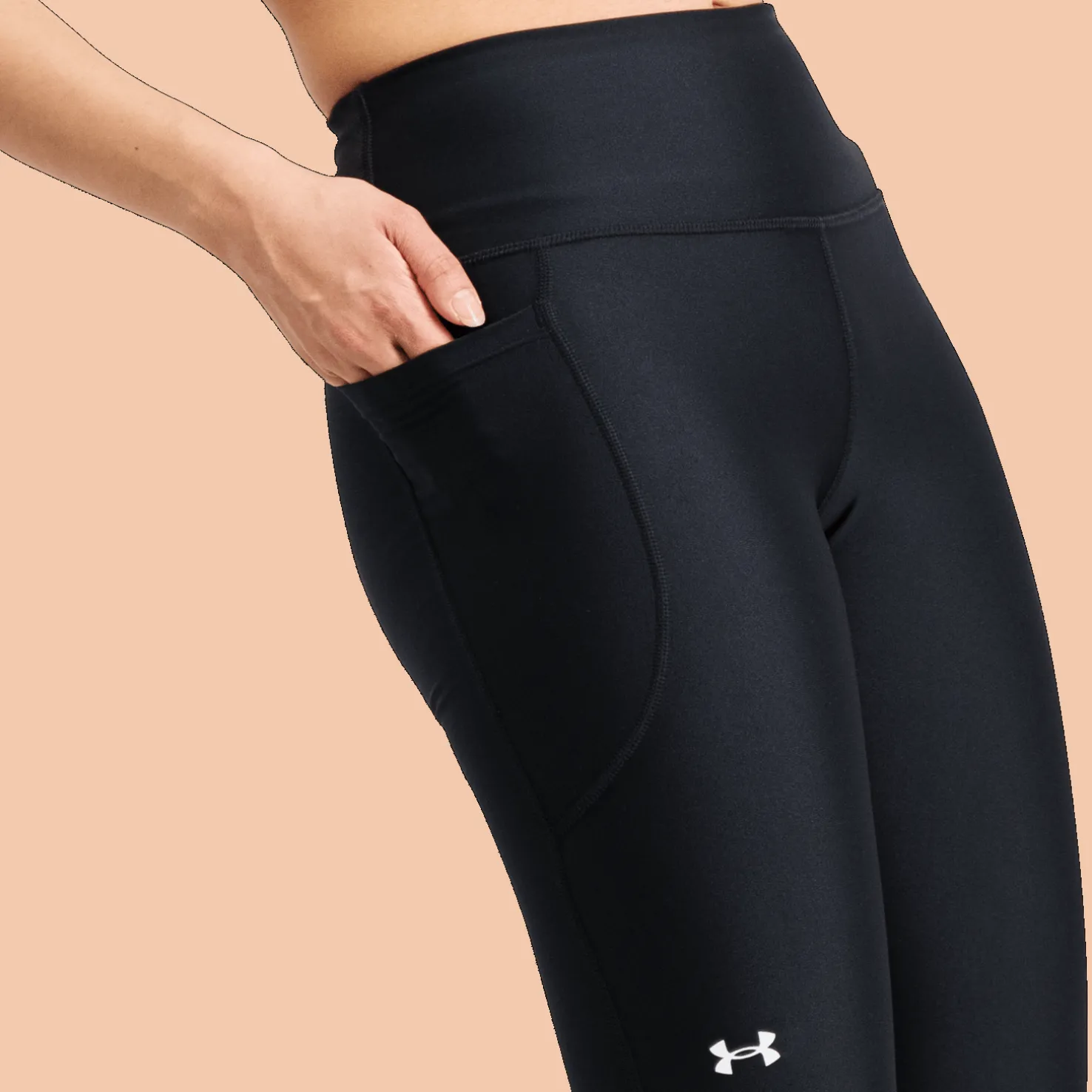 HeatGear Armour Hi-Rise Leggings, naisten treenitrikoot - Treenitrikoot - HeatGear Armour Hi-Rise Leggings, naisten treenitrikoot