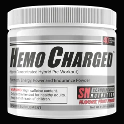 Hemocharged (Fruit Punch (340g), pre-workout-jauhe - Pre-Workout Juomat - Hemocharged (Fruit Punch (340g), pre-workout-jauhe