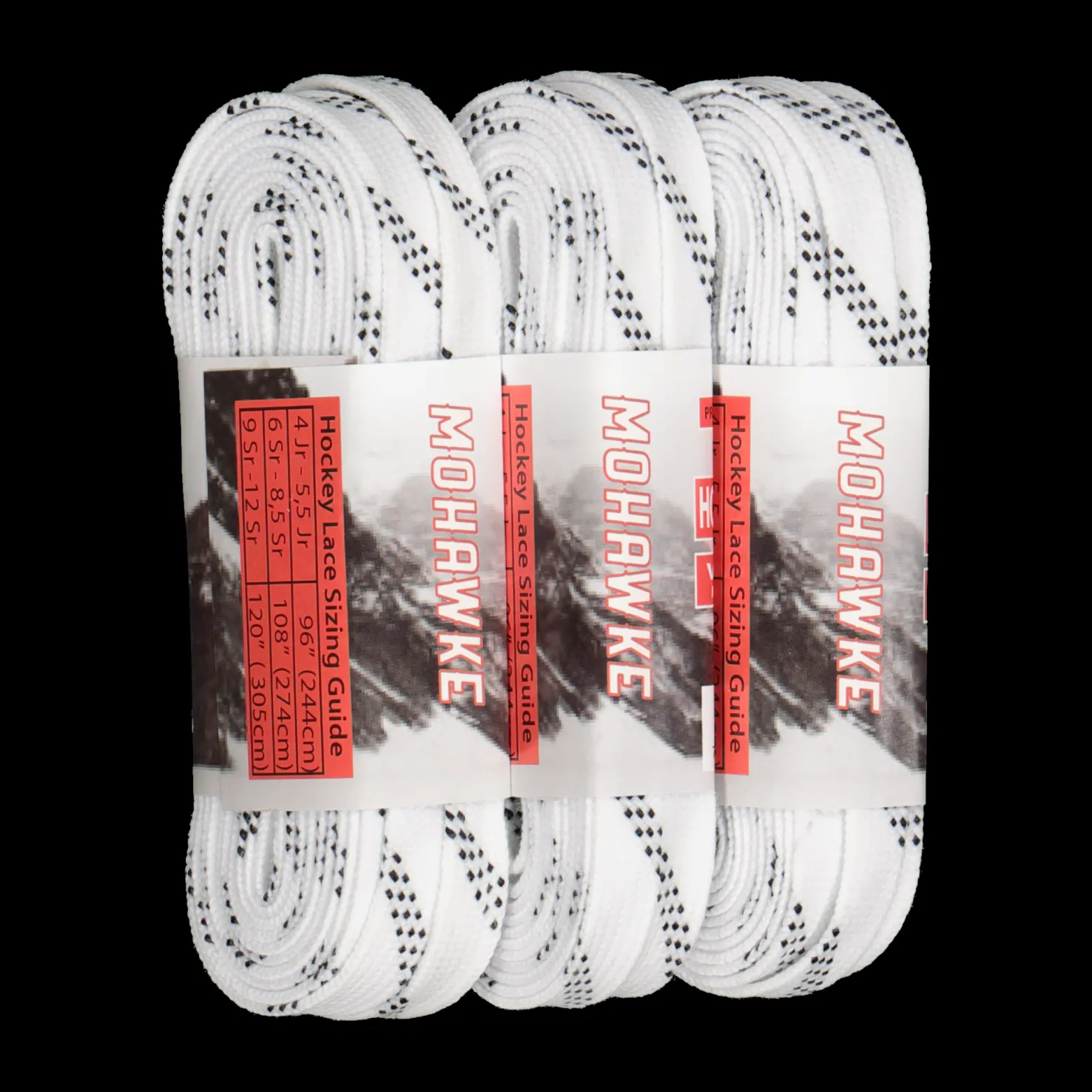 Hockey Laces White, Waxed 3 Pack 23/24, waxed 3 pack - Jääkiekkotarvikkeet - Hockey Laces White, Waxed 3 Pack 23/24, waxed 3 pack