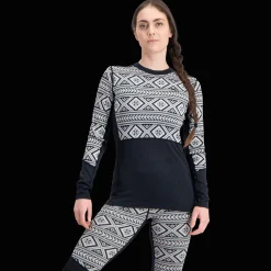 Ida Long Sleeve, naisten villapaita - Villakerrastot yläosat naiset - Ida Long Sleeve, naisten villapaita