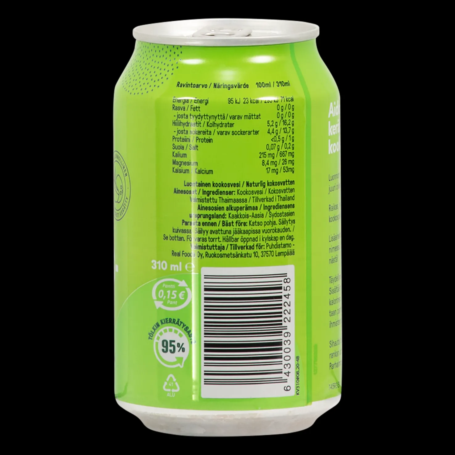 Kokosvatten 310 ml, kookosvesi - Proteiinijuomat - Kokosvatten 310 ml, kookosvesi