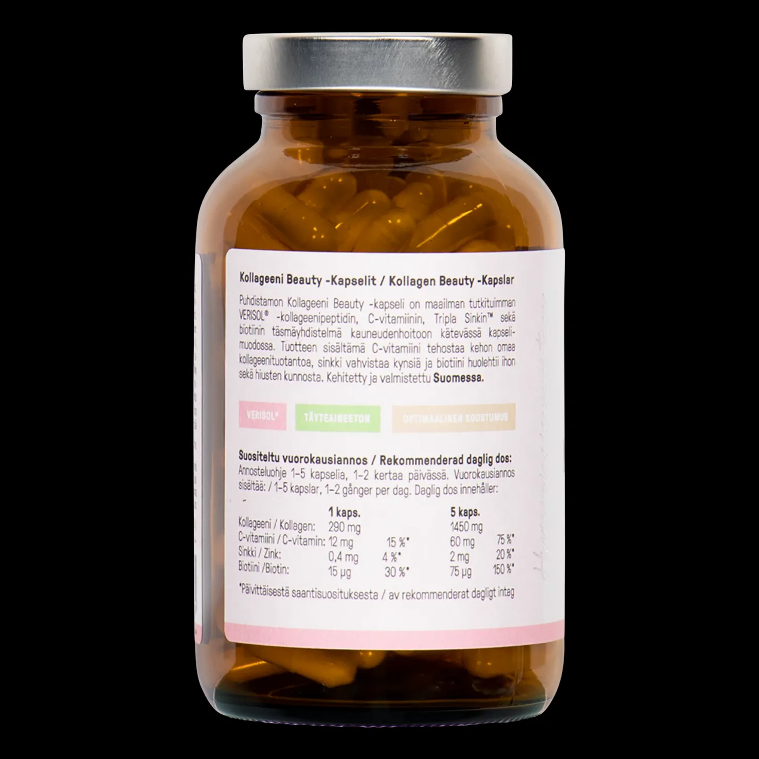 Kollageeni Beauty-kapseli 120 kps - Superfood ja luonnolliset ravinteet - Kollageeni Beauty-kapseli 120 kps