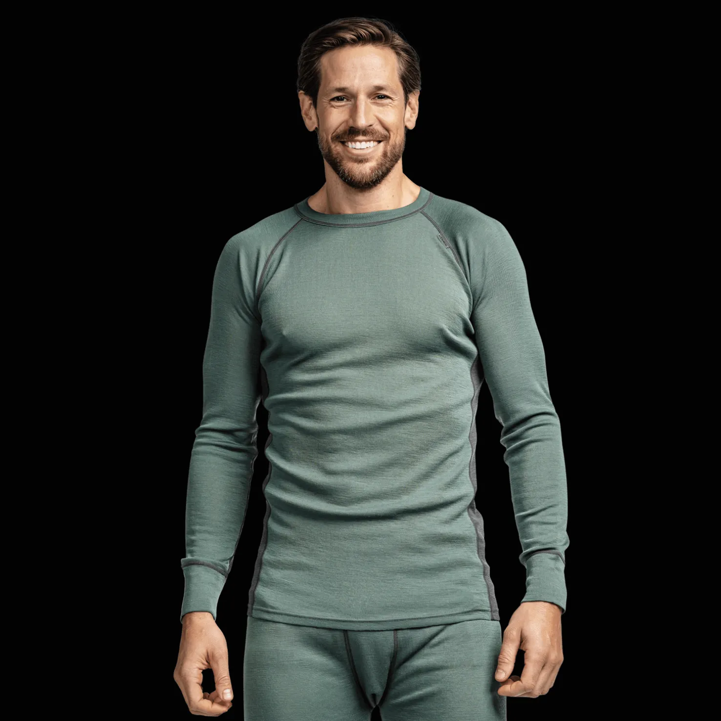 Laajias Merino Wool Roundneck, miesten villapaita - Villakerrastot yläosat miehet - Laajias Merino Wool Roundneck, miesten villapaita