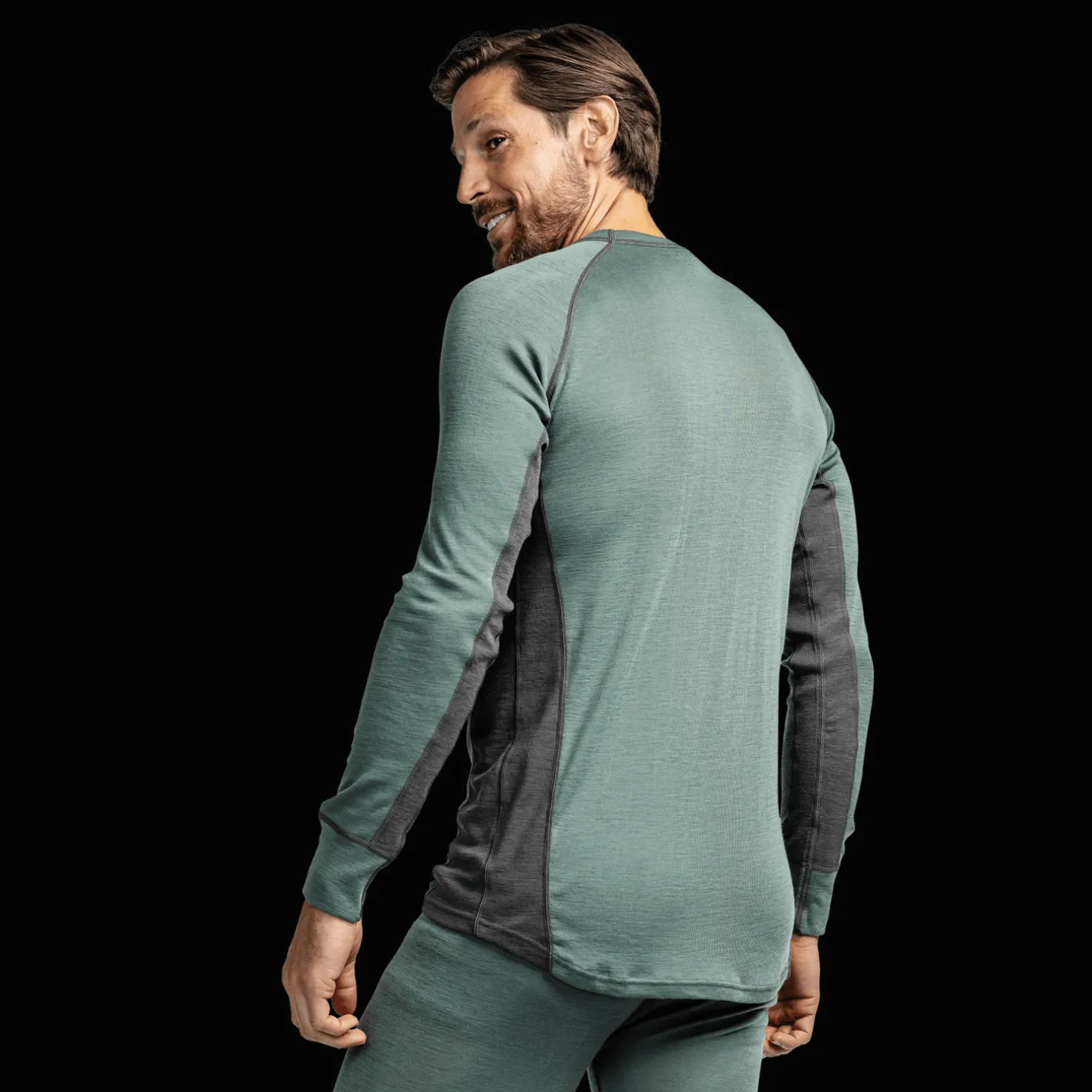 Laajias Merino Wool Roundneck, miesten villapaita - Villakerrastot yläosat miehet - Laajias Merino Wool Roundneck, miesten villapaita