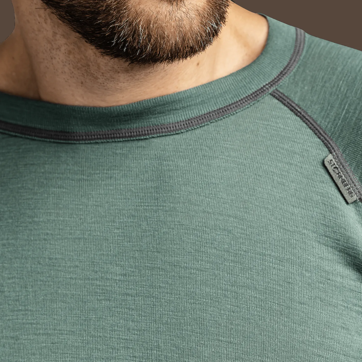 Laajias Merino Wool Roundneck, miesten villapaita - Villakerrastot yläosat miehet - Laajias Merino Wool Roundneck, miesten villapaita