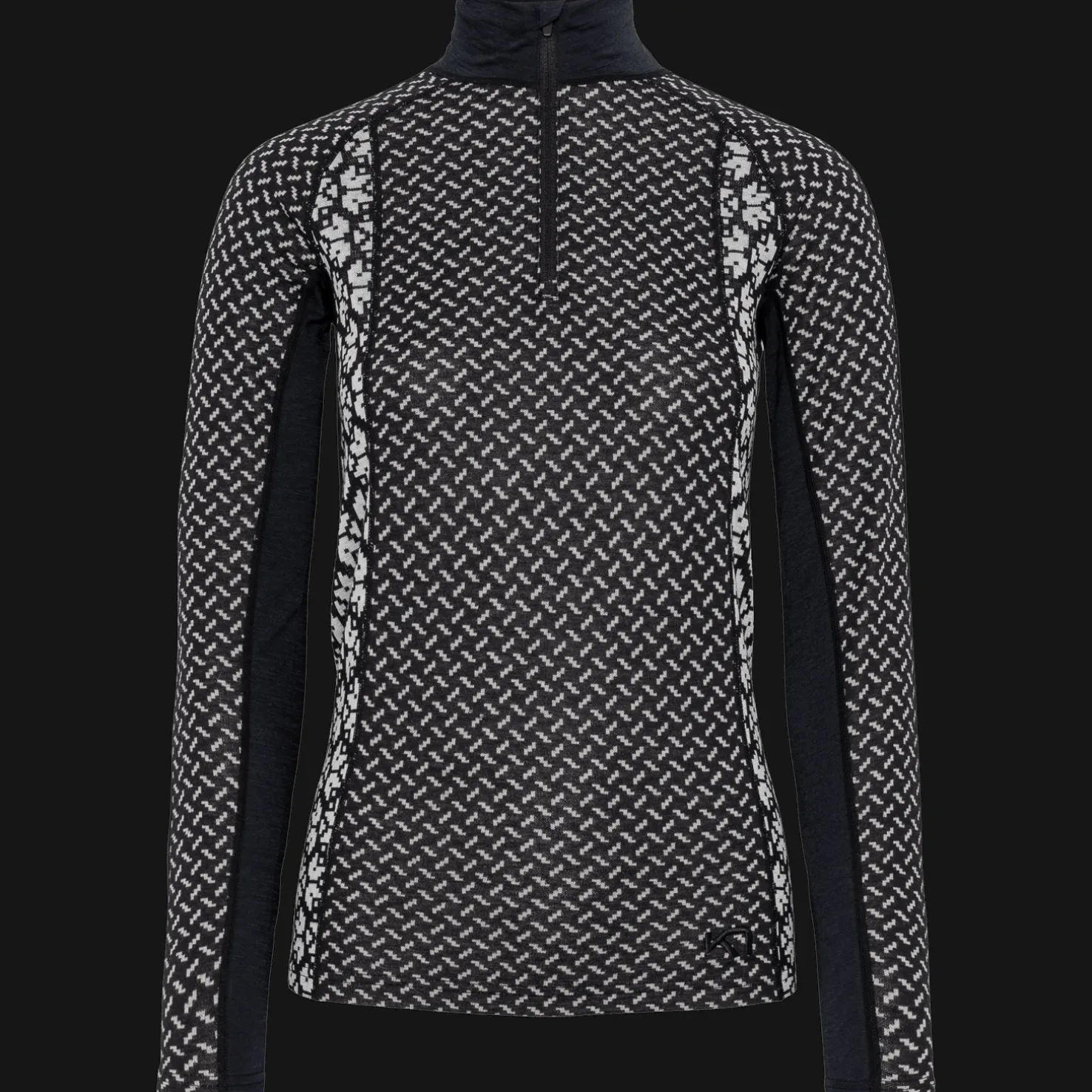 Lekker Half Zip, naisten villapaita - Villakerrastot yläosat naiset - Lekker Half Zip, naisten villapaita