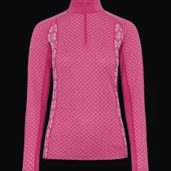 Lekker Half Zip, naisten villapaita - Villakerrastot yläosat naiset - Lekker Half Zip, naisten villapaita