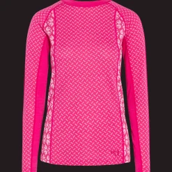 Lekker Long Sleeve, naisten villapaita - Villakerrastot yläosat naiset - Lekker Long Sleeve, naisten villapaita