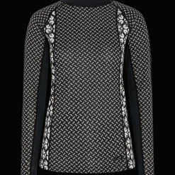 Lekker Long Sleeve, naisten villapaita - Villakerrastot yläosat naiset - Lekker Long Sleeve, naisten villapaita