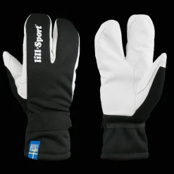 Lill Sport Lobster Black 24/25, unisex-kolmisormikäsineet - Hiihtohanskat - Lill Sport Lobster Black 24/25, unisex-kolmisormikäsineet