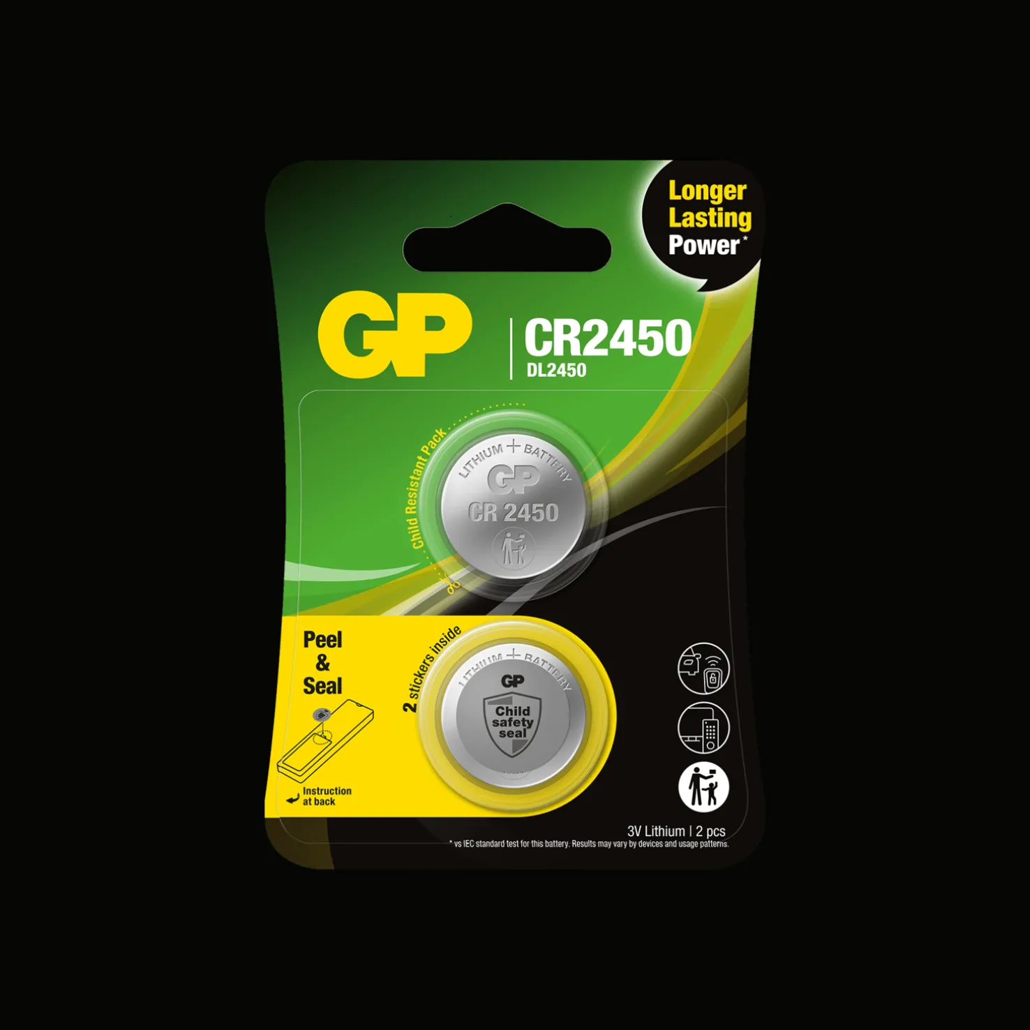 Lithium nappiparisto CR2450 1-Pack, nappiparisto - Muu Elektroniikka - Lithium nappiparisto CR2450 1-Pack, nappiparisto