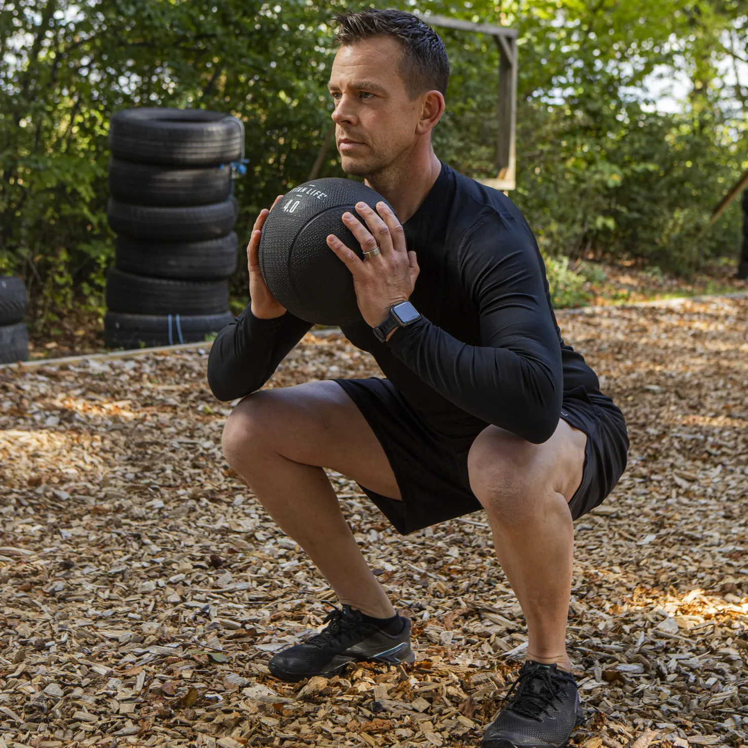 Medicine Ball 4 kg, kuntopallo - Core-Harjoittelu - Medicine Ball 4 kg, kuntopallo