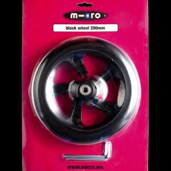 Micro wheel 200 mm (Black) - Potkulautojen tarvikkeet - Micro wheel 200 mm (Black)