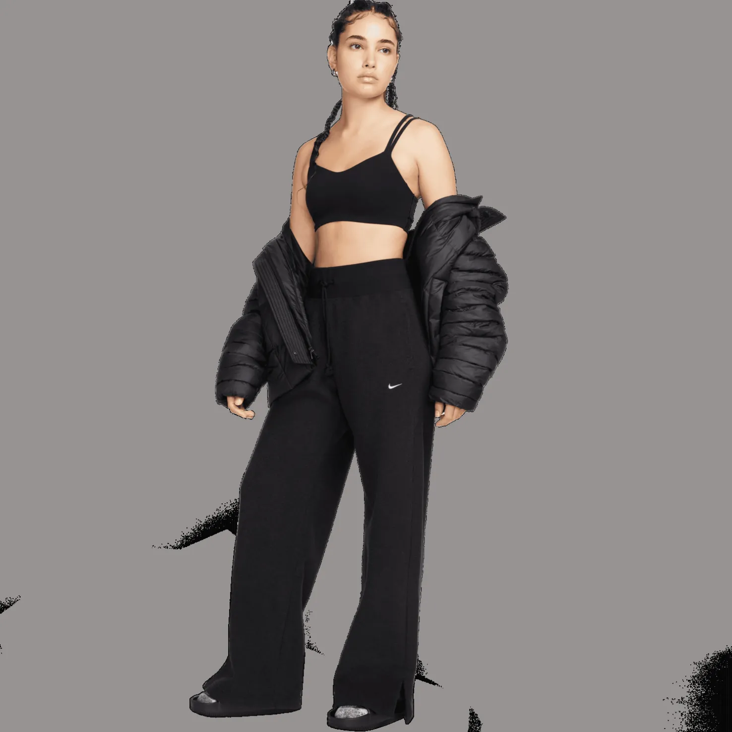 Nike Sportswear Phoenix Plush, naisten collegehousut - Vapaa-Ajan Housut - Nike Sportswear Phoenix Plush, naisten collegehousut