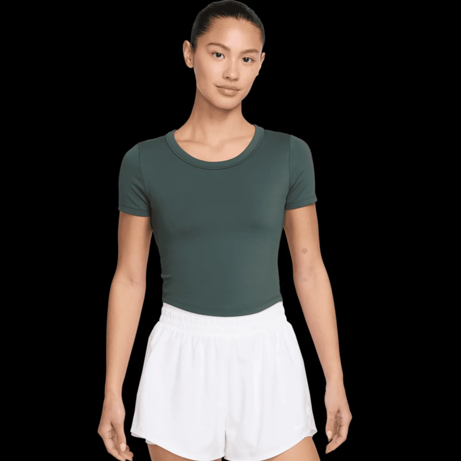 One Fitted Dri-FIT Short Sleeve Top, naisten t-paita - Urheilupaidat - One Fitted Dri-FIT Short Sleeve Top, naisten t-paita