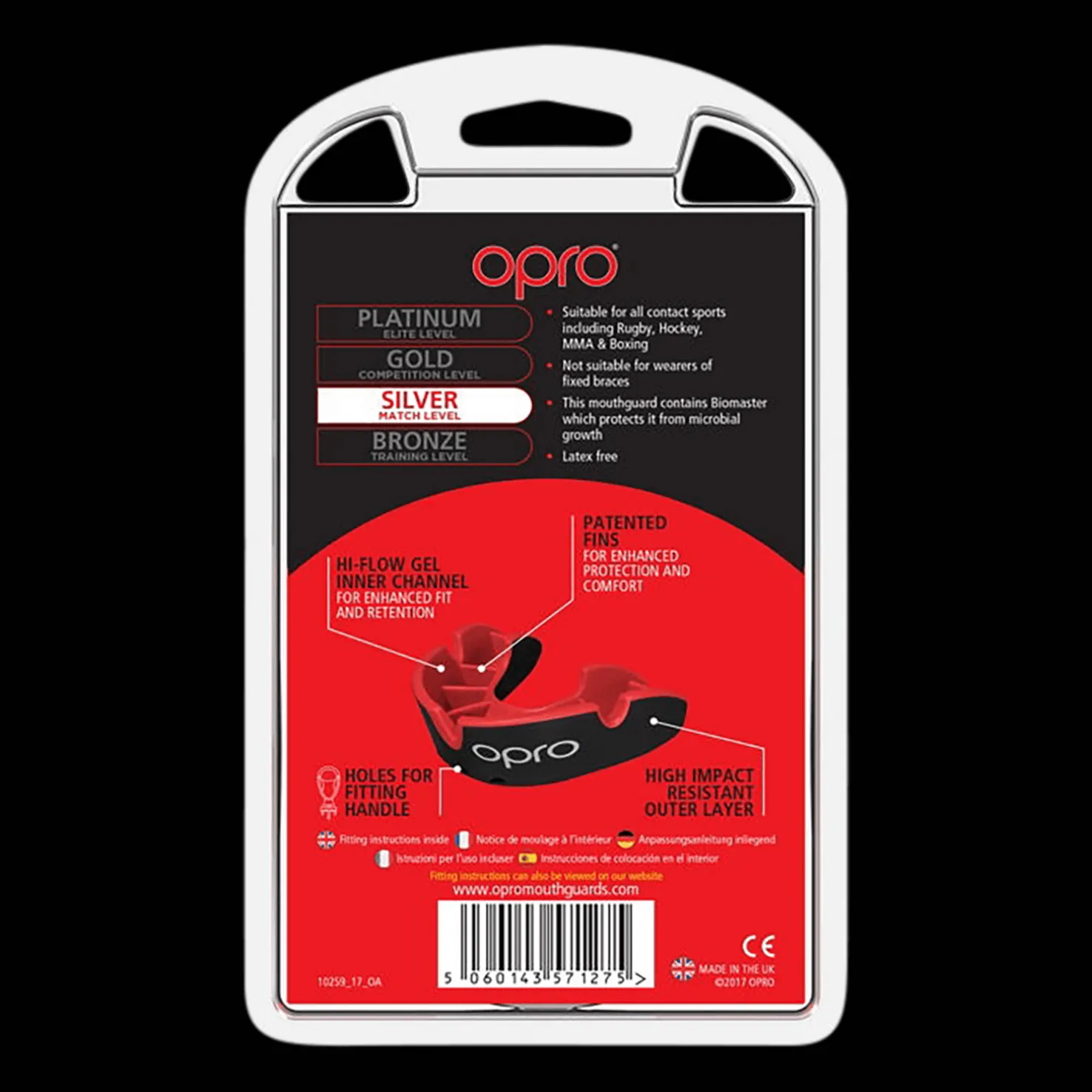 Opro Mouthguard CE, hammassuoja, unisex - Jääkiekkotarvikkeet - Opro Mouthguard CE, hammassuoja, unisex