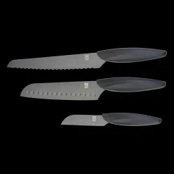 3-osainen veitsisarja, musta - Metsästyspuukot Ja -Kirveet - 3-osainen veitsisarja, musta