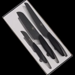 3-osainen veitsisarja, musta - Metsästyspuukot Ja -Kirveet - 3-osainen veitsisarja, musta