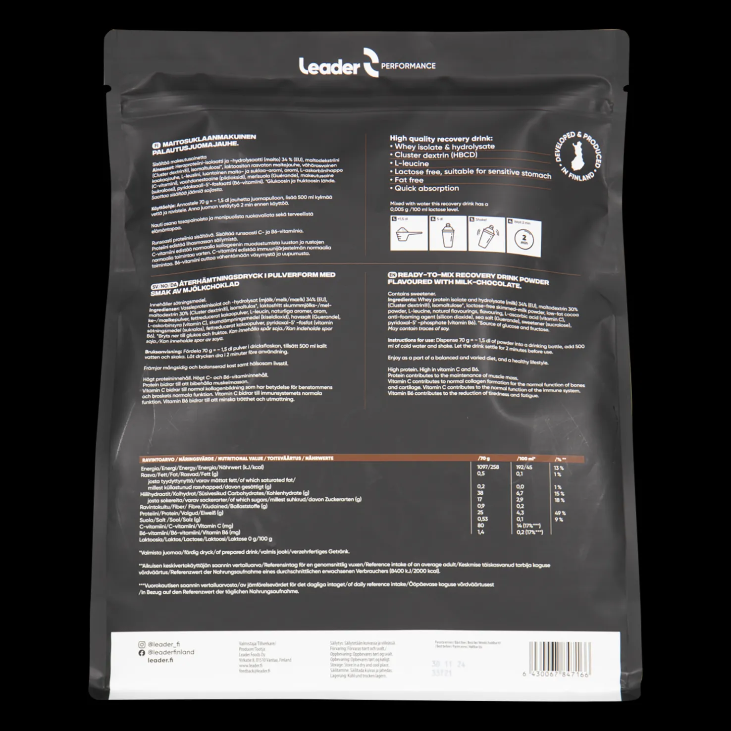 Perf HydroPower 2500g, palautusjuoma - Gainerit - Perf HydroPower 2500g, palautusjuoma