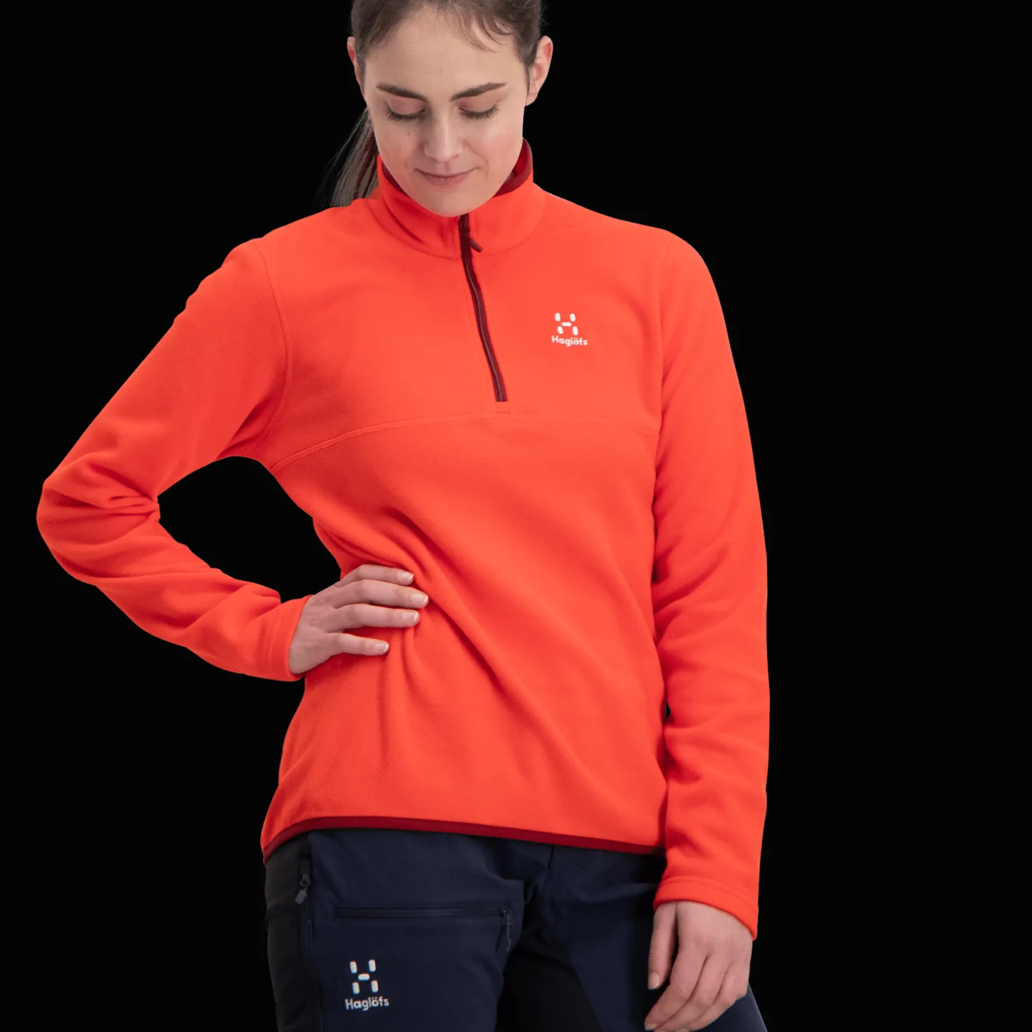 Pollux 1/2 Zip, fleecepusero, keskikerrospusero, naiset - Fleecepaidat Ja Fleecetakit - Pollux 1/2 Zip, fleecepusero, keskikerrospusero, naiset