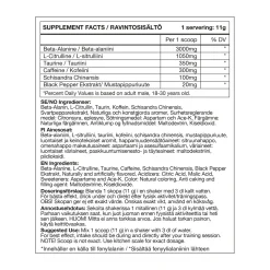 Preworkout (Orange Mango (220g), pre-workout-jauhe - Pre-Workout Juomat - Preworkout (Orange Mango (220g), pre-workout-jauhe