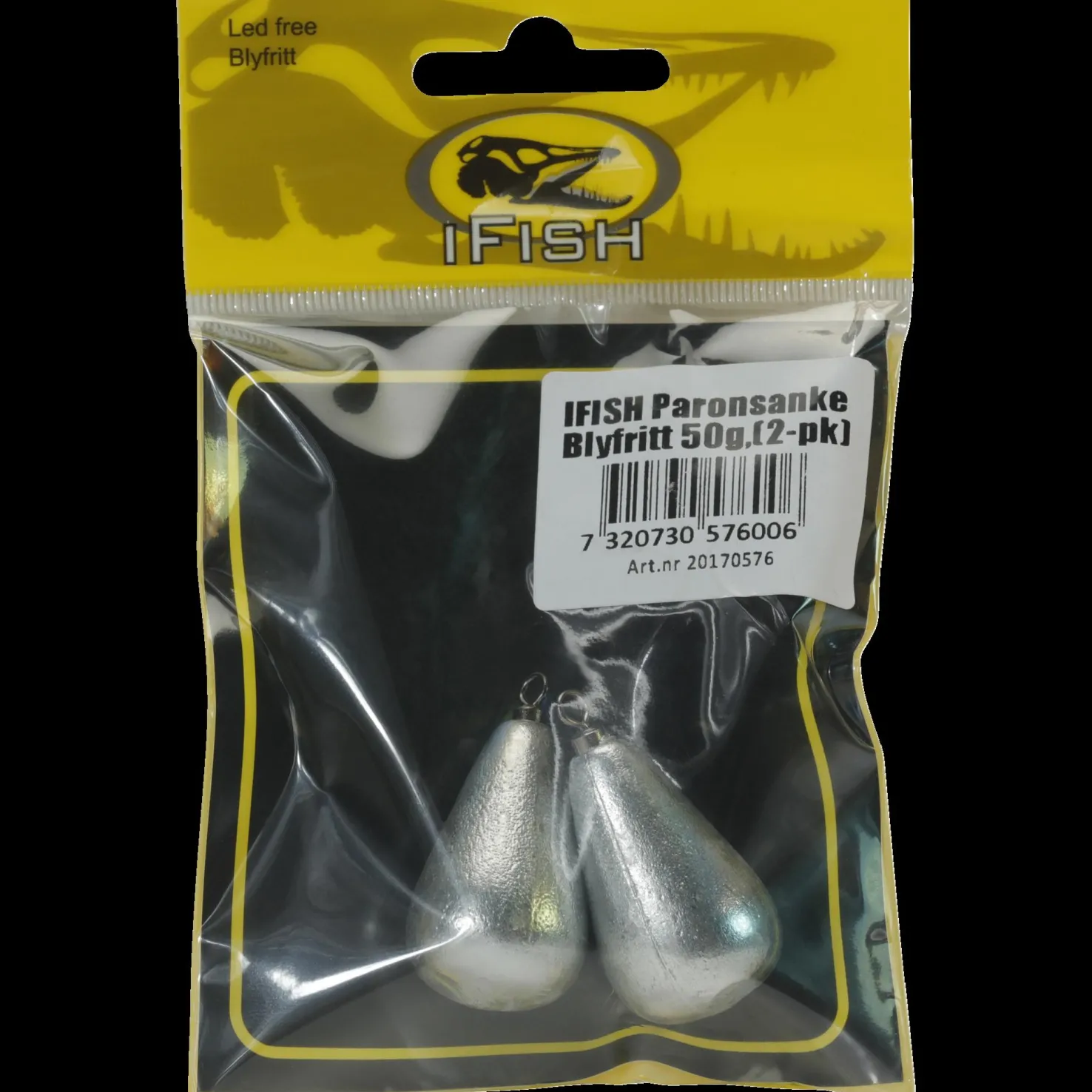Päronsänke Blyfritt 50g, (2-pk) - Kalastustarvikkeet - Päronsänke Blyfritt 50g, (2-pk)