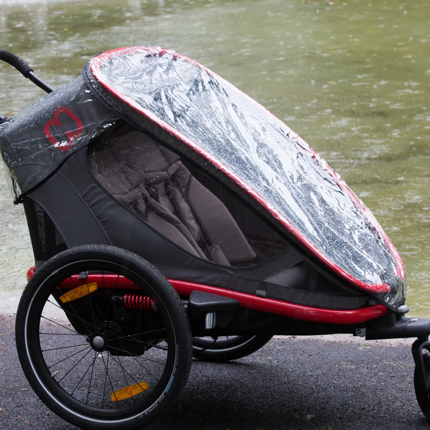 Rain cover outback/avenida double, sadesuoja - Tarvikkeet Kuljetuskärryihin - Rain cover outback/avenida double, sadesuoja