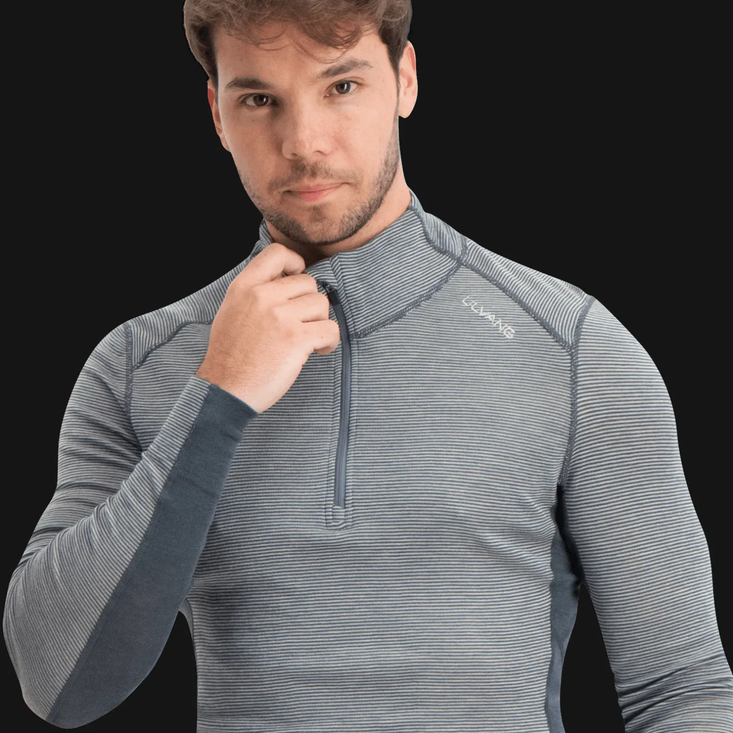 Rav 100% Turtle Neck Half Zip, villapaita miehet - Villakerrastot yläosat miehet - Rav 100% Turtle Neck Half Zip, villapaita miehet