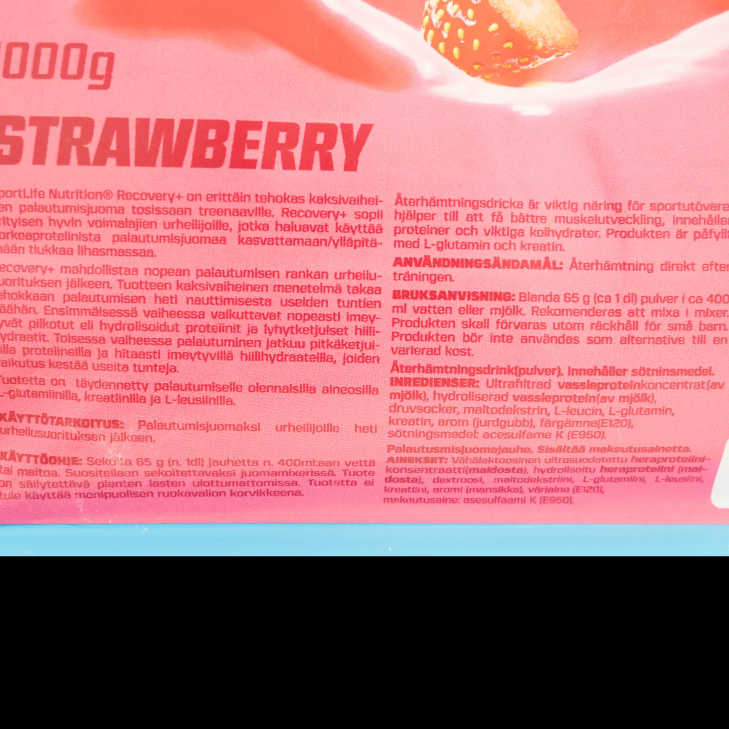 Recovery+, palautusjuoma - Proteiinilisät - Recovery+, palautusjuoma