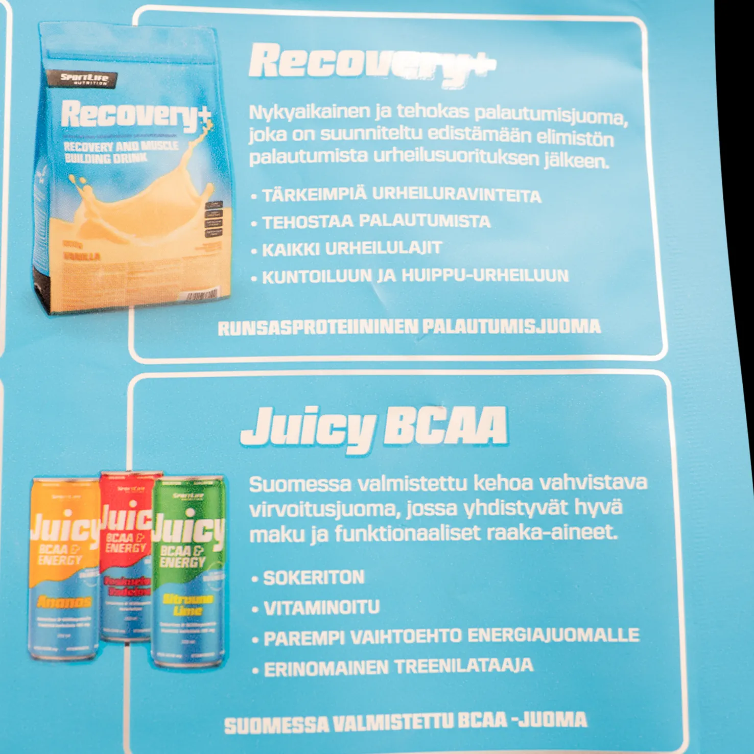 Recovery+, palautusjuoma - Proteiinilisät - Recovery+, palautusjuoma