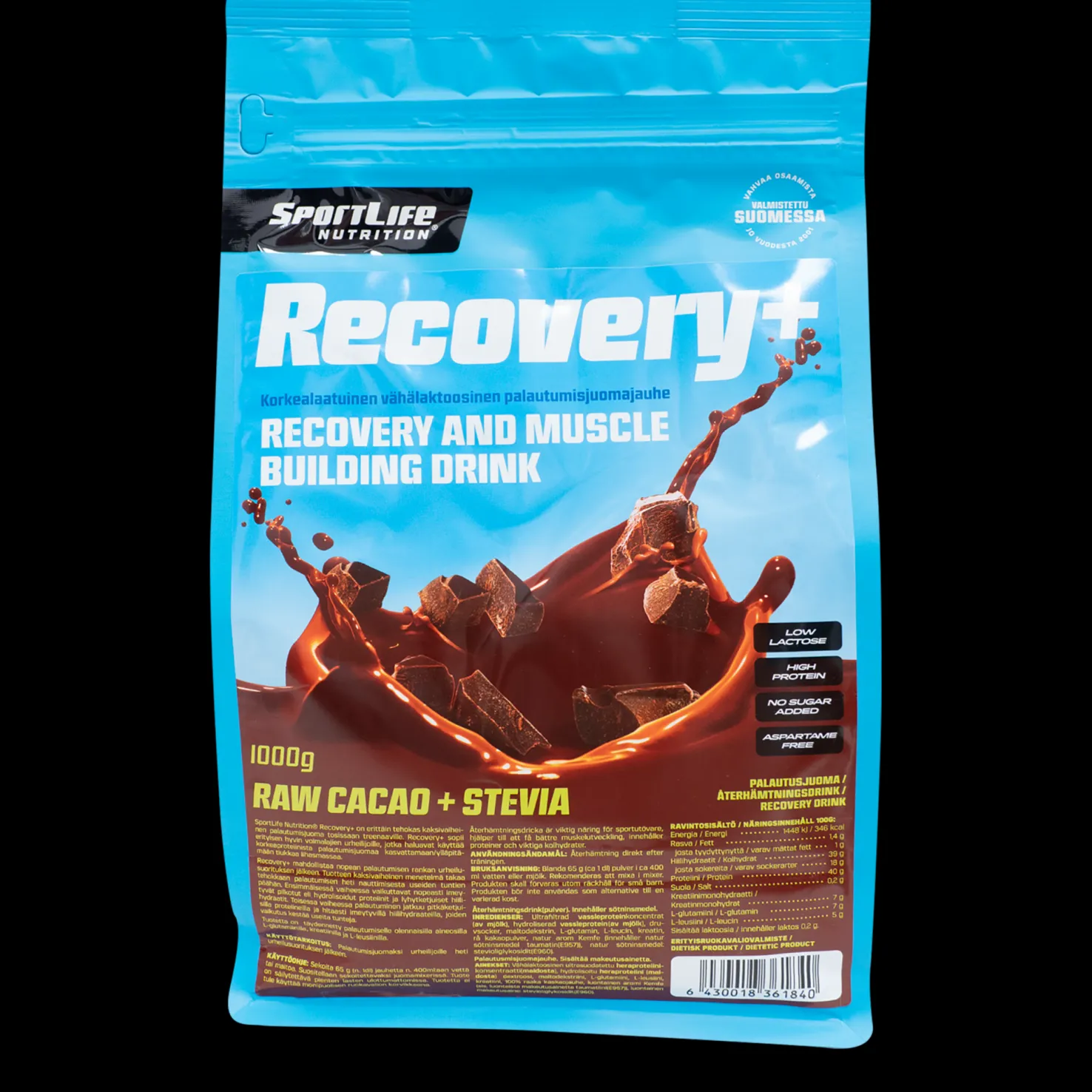 Recovery+, palautusjuoma - Proteiinilisät - Recovery+, palautusjuoma