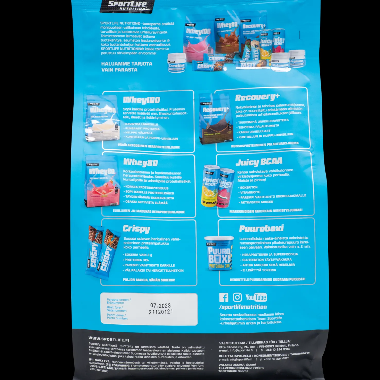 Recovery+, palautusjuoma - Proteiinilisät - Recovery+, palautusjuoma