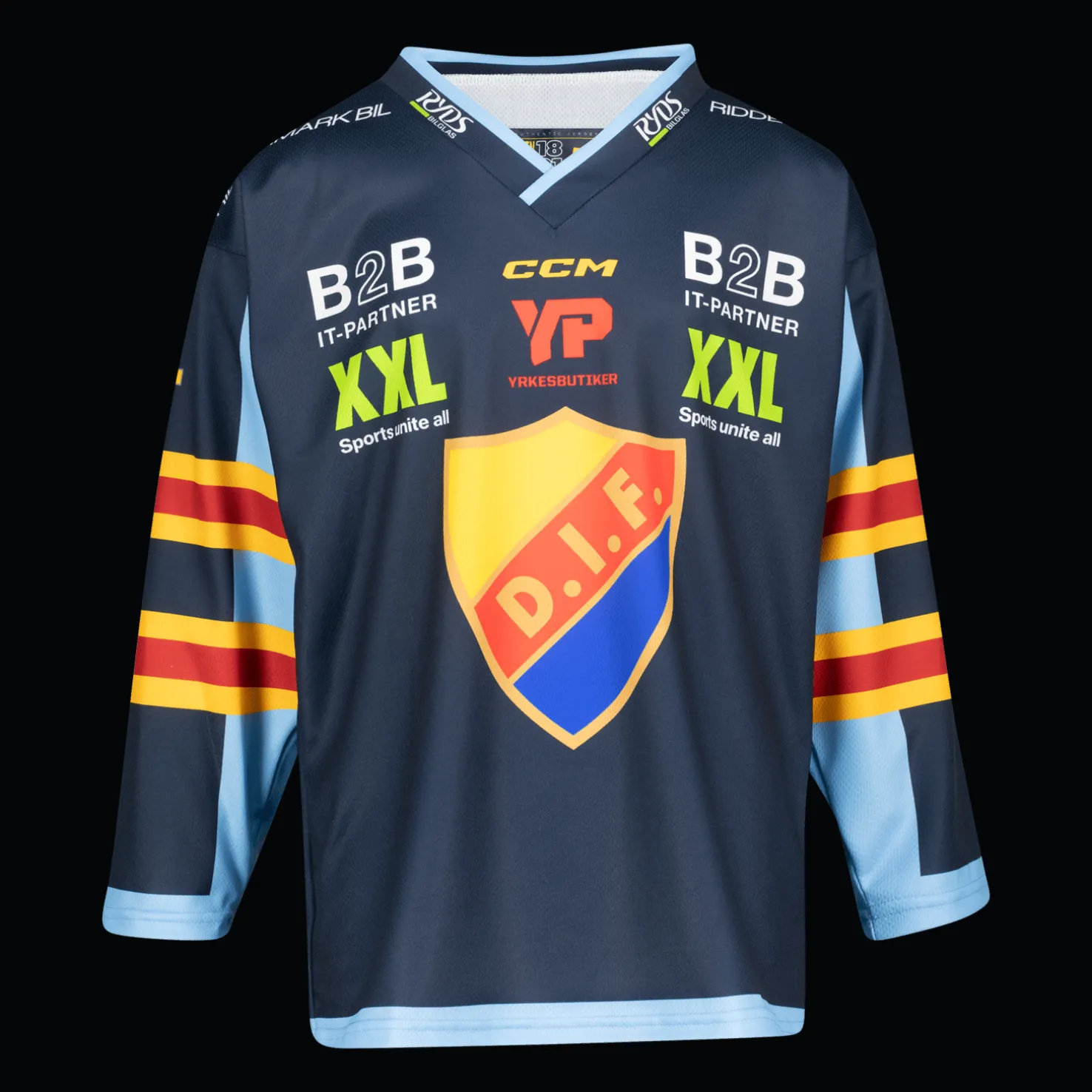 Replica Jersey Djurgården Jr 24/25 - T-Paidat Ja Shortsit Jääkiekkoon - Replica Jersey Djurgården Jr 24/25